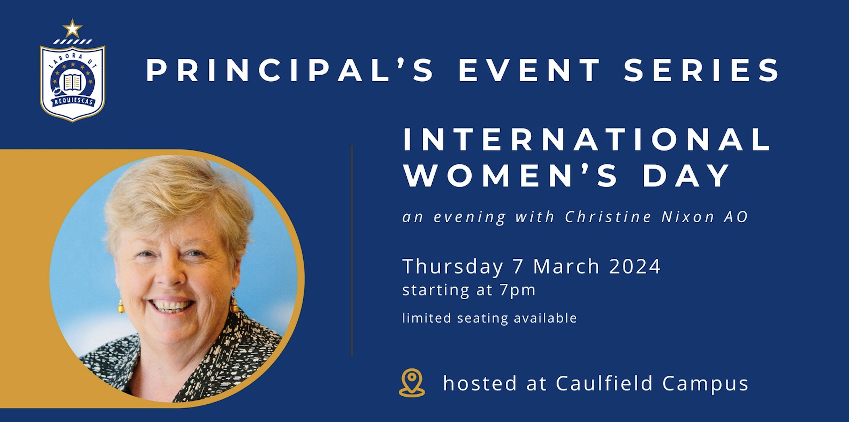 Principal’s Event Series – International Women’s Day